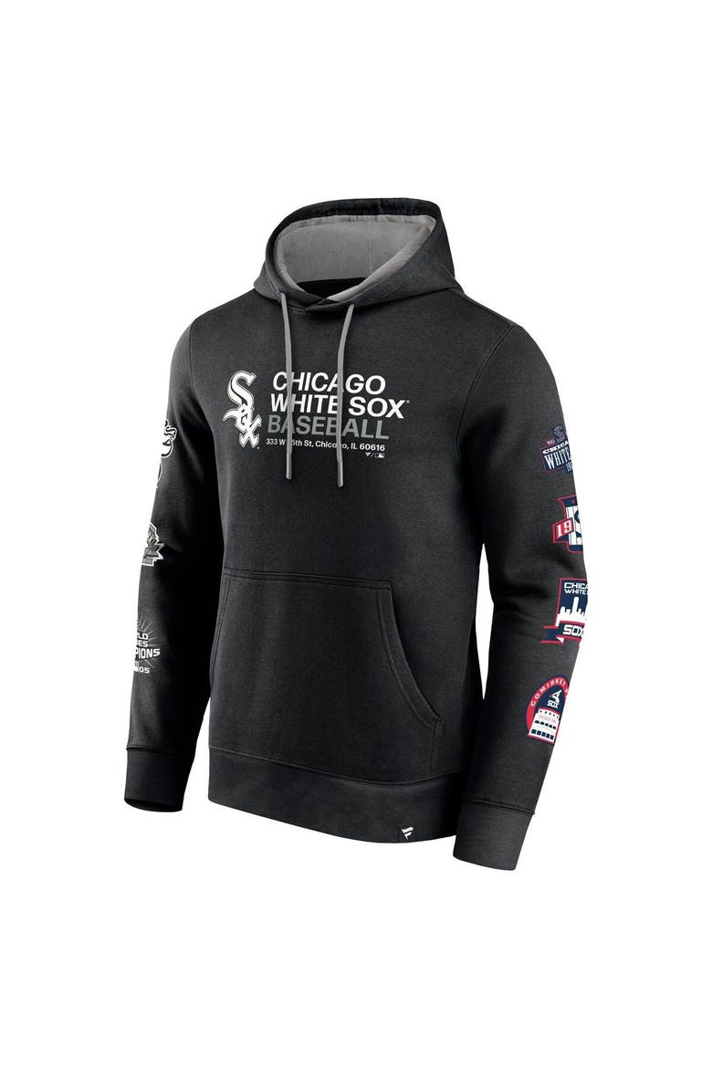 Men's Fanatics Branded Black Chicago White Sox Extra Innings Pullover Hoodie, Alternate, color, Black