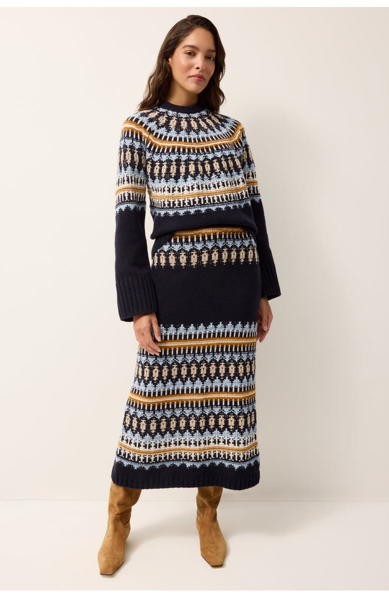 Marie Oliver Dion Sweater, Alternate, color, Sea