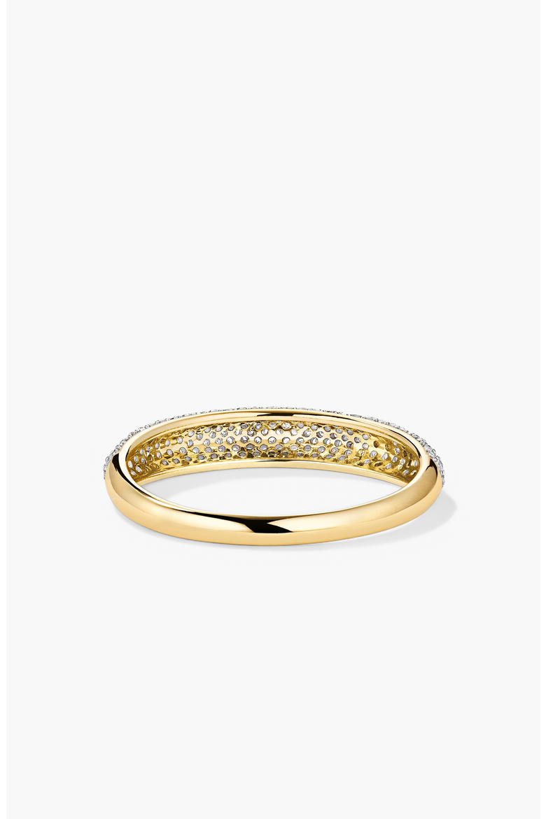 Pavé Diamond Thin Dôme Ring, Alternate, color, Gold / Diamond