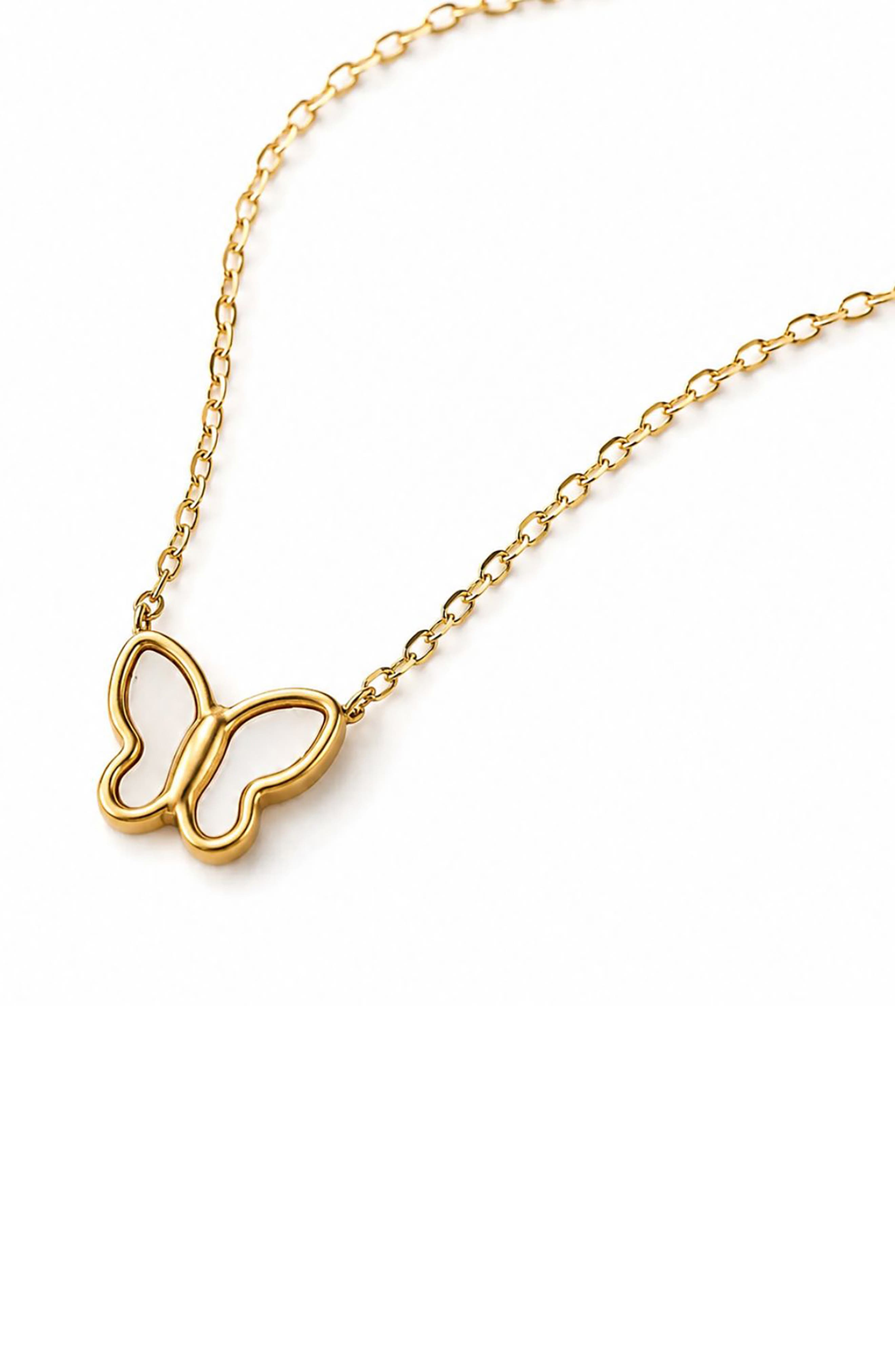 Butterfly Pendant Necklace