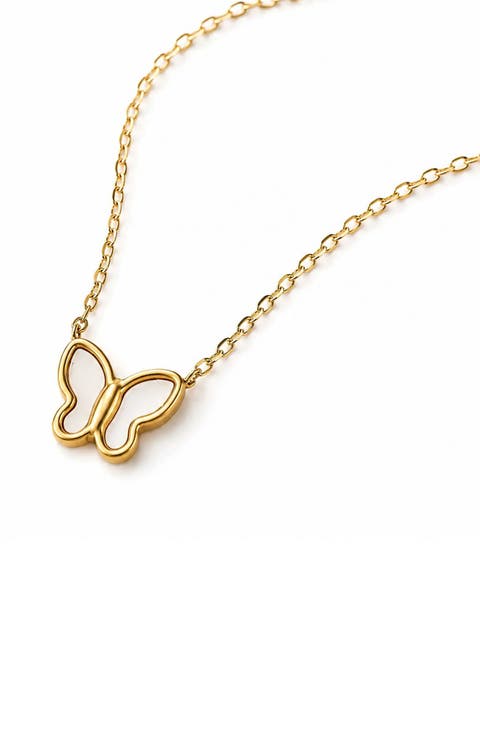 Butterfly Pendant Necklace