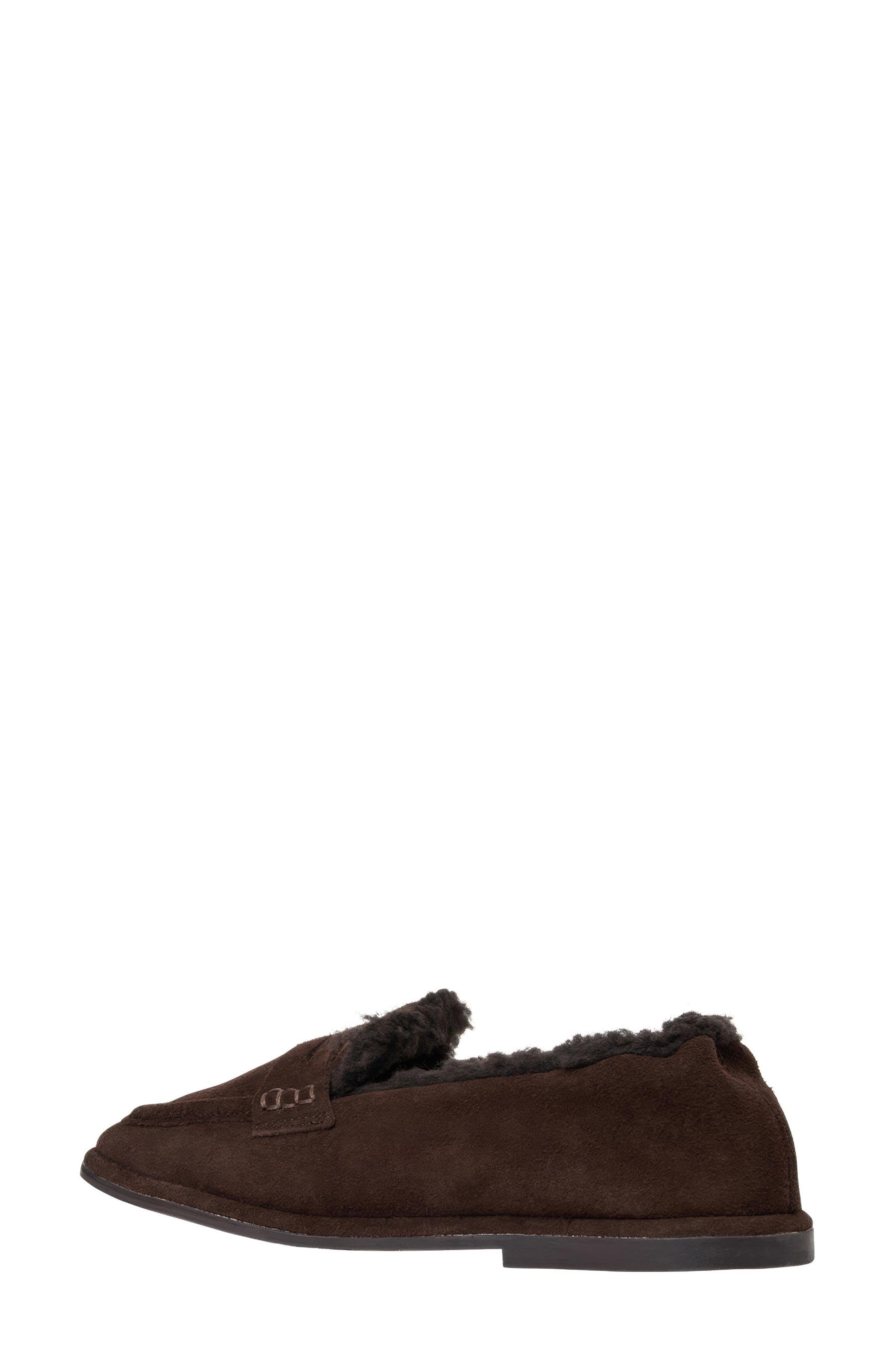Phoebe Suede Loafer, Alternate, color, DARK BROWN SUEDE