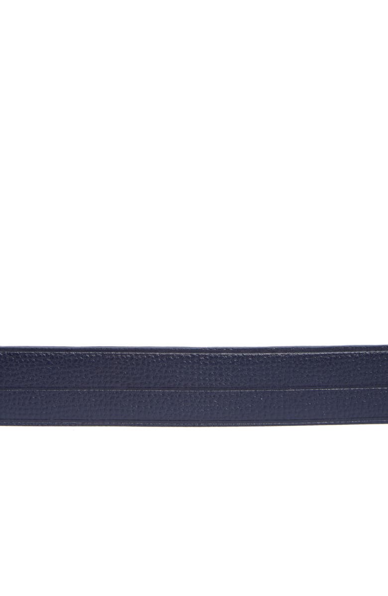 Longchamp Leather Belt, Alternate, color, Navy