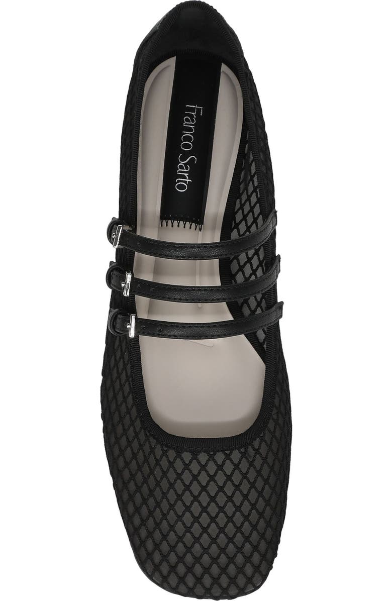 Franco Sarto Tatum Mary Jane Flat, Alternate, color, Black