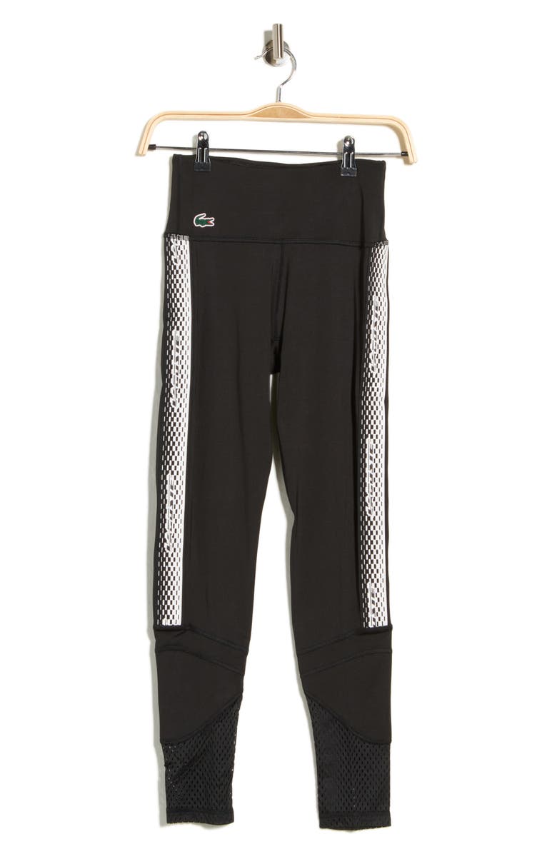 Lacoste Sport Leggings, Main, color, Black/ Black-Black