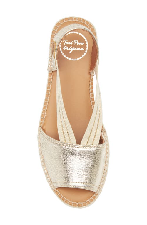 Toni Pons Estel Espadrille Wedge Sandal In Platinum