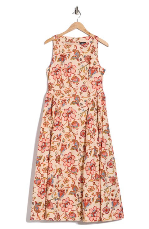 Sleeveless Cotton Midi Dress