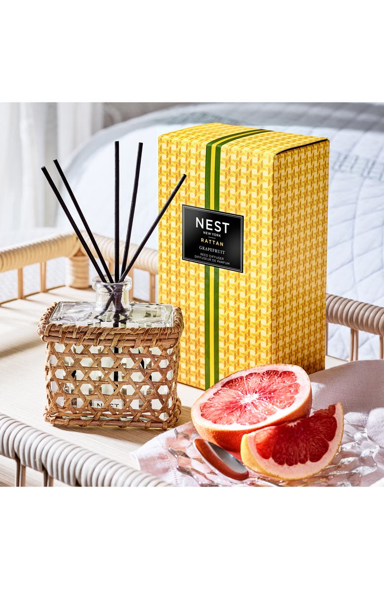 NEST New York Rattan Grapefruit Reed Diffuser, Alternate, color, 