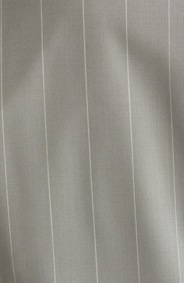 Eleventy Pinstripe Stretch Wool Blend Suit, Alternate, color, Military Green