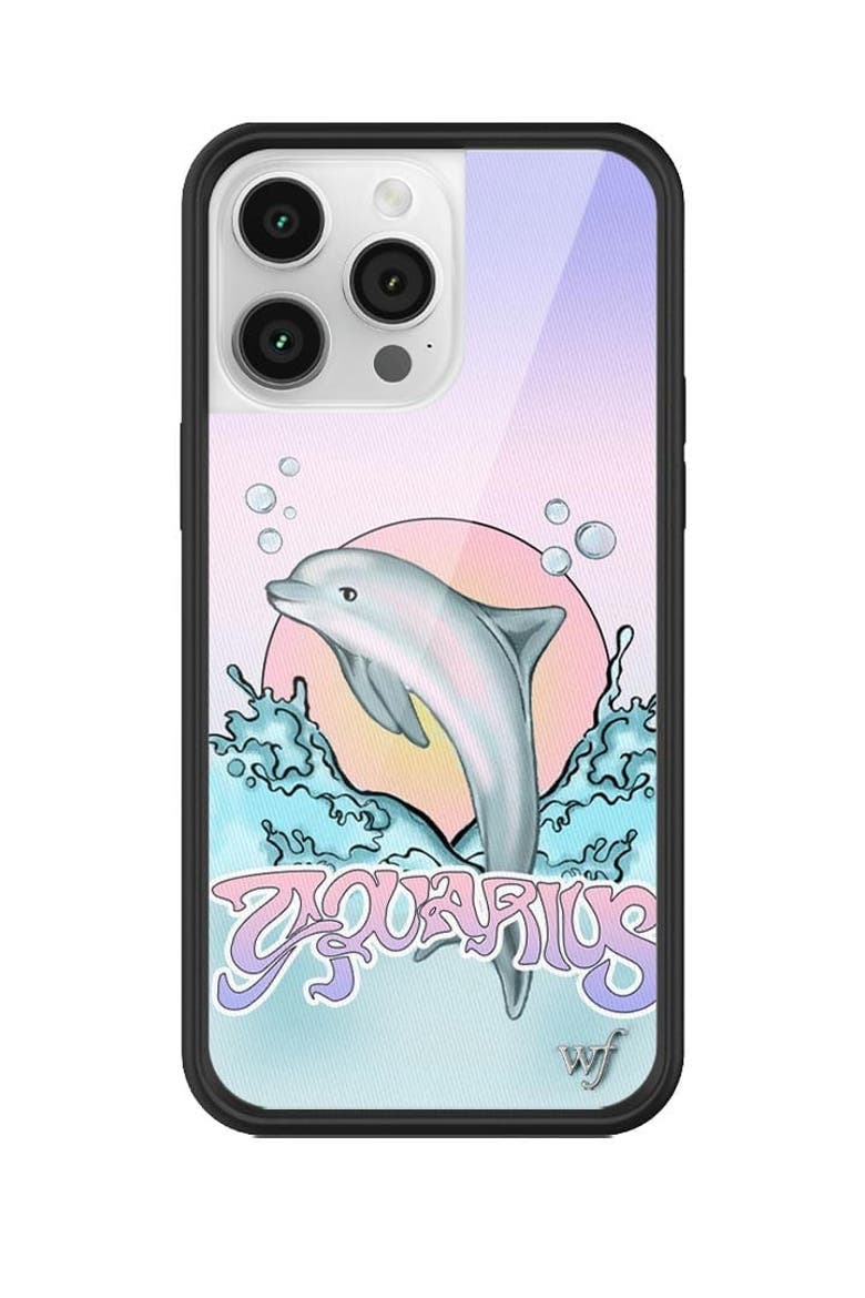 Aquarius iPhone Case, Alternate, color, Blue