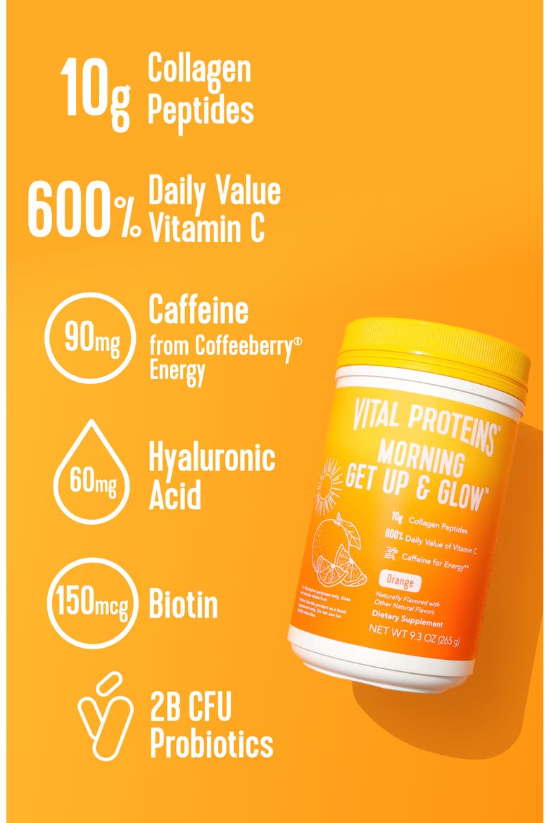 Morning Get Up & Glow Collagen Dietary Supplement Powder, Alternate, color, NO COLOR