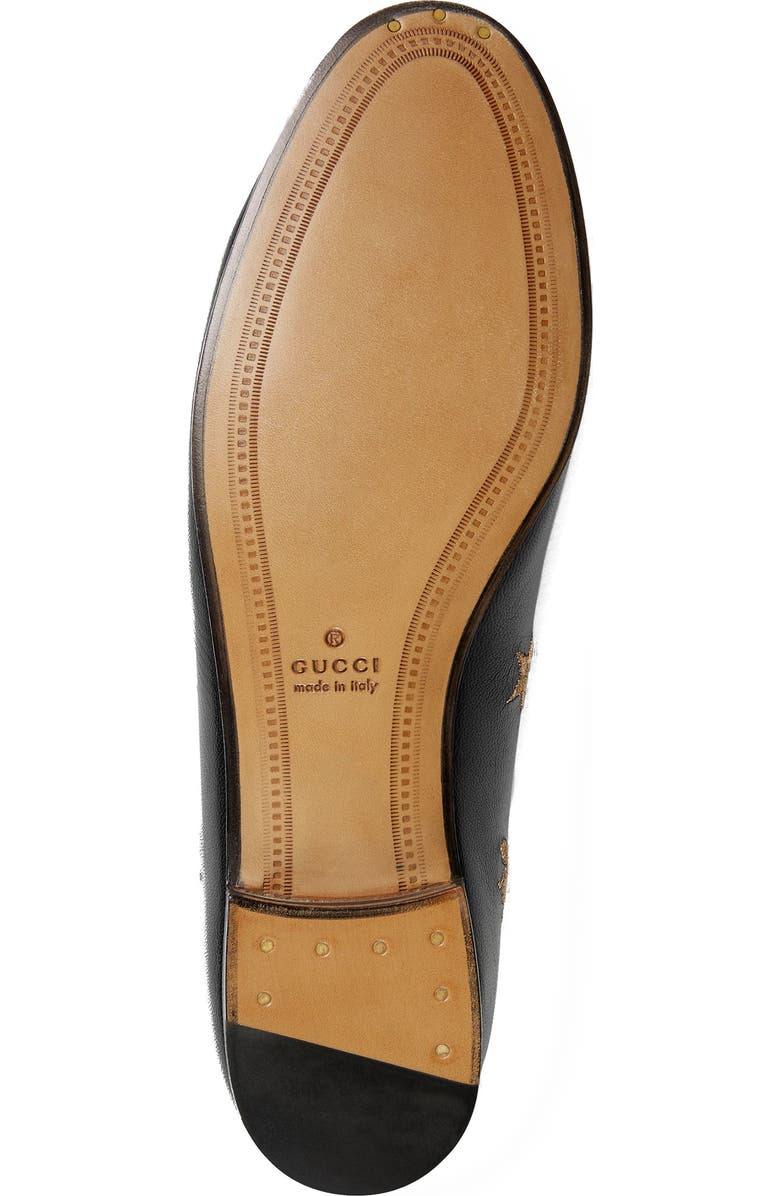 Gucci Jordaan Embroidered Bee Loafer, Alternate, color,