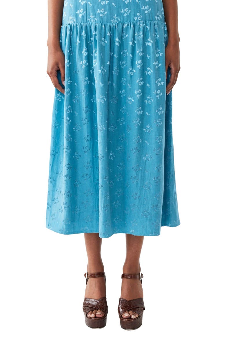 Eddy Ella Dress, Alternate, color, Frozen Blue Bouquet