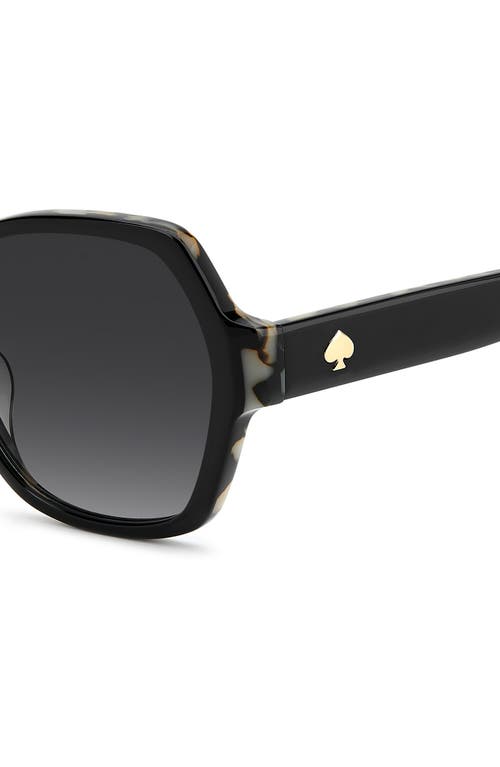 Kate Spade New York Layne 57mm Geometric Square Sunglasses In Black