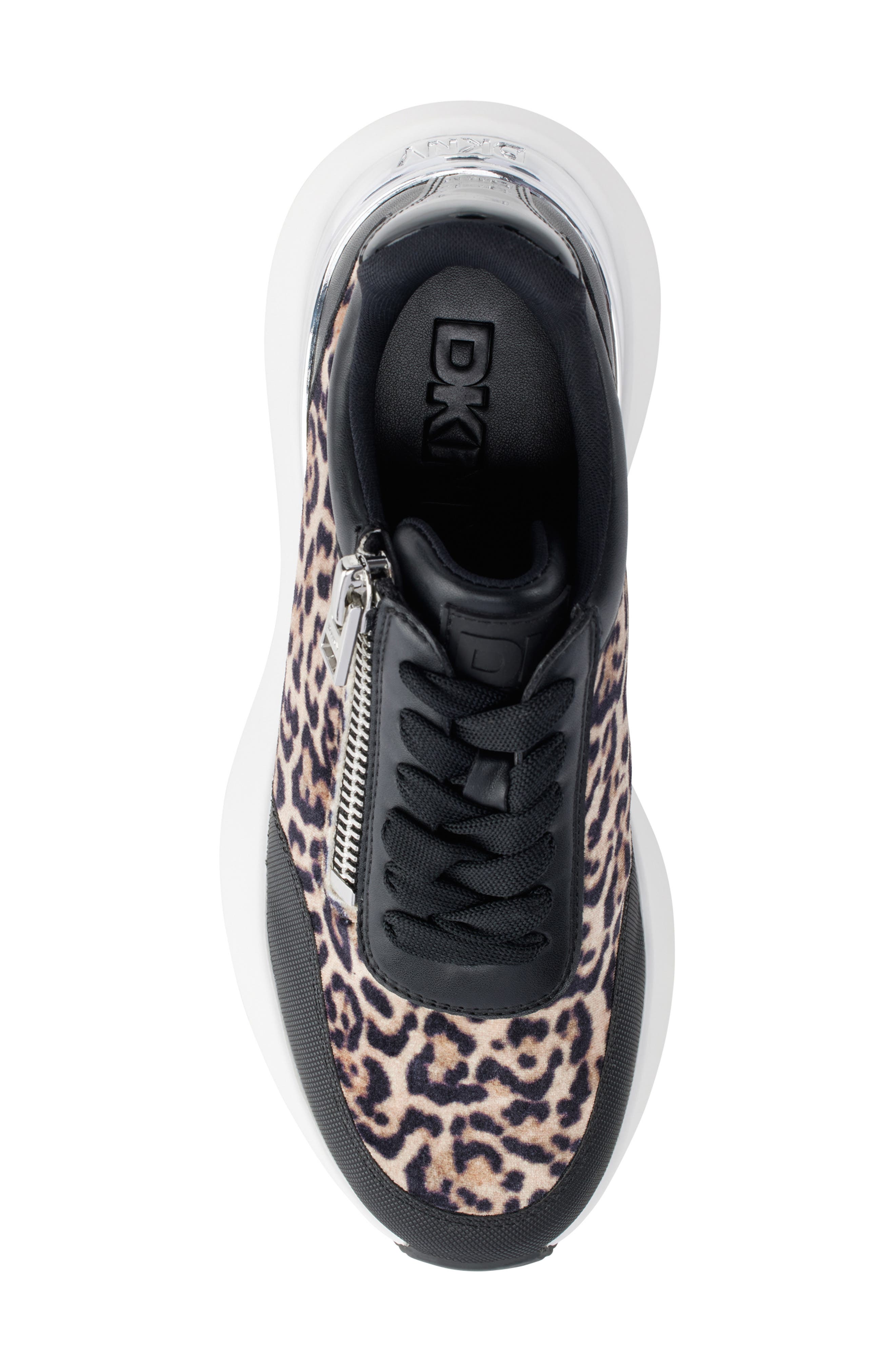 DKNY Zacata Platform Wedge Sneaker, Alternate, color, 