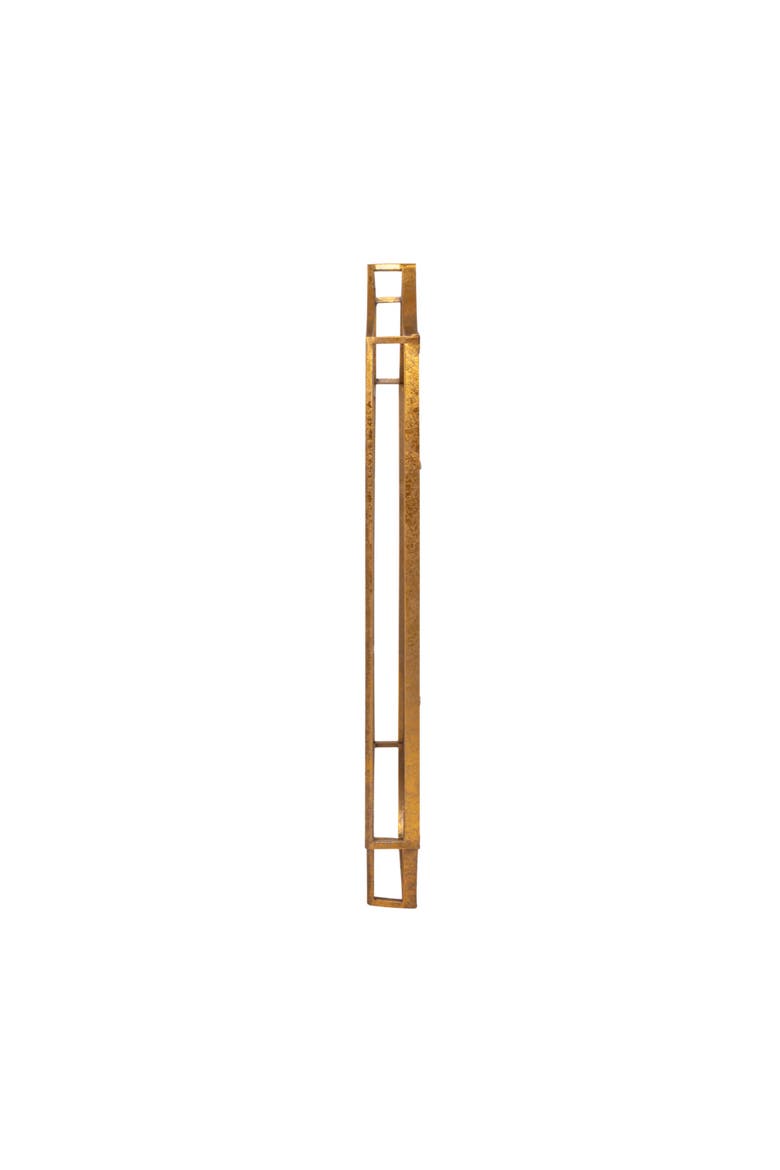 Art Deco Metal Framed Wall Mirror, Gold, Alternate, color, Gold