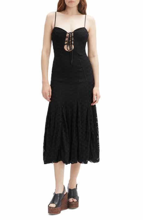 Delany Lace Sleeveless Bubble Hem Midi Dress
