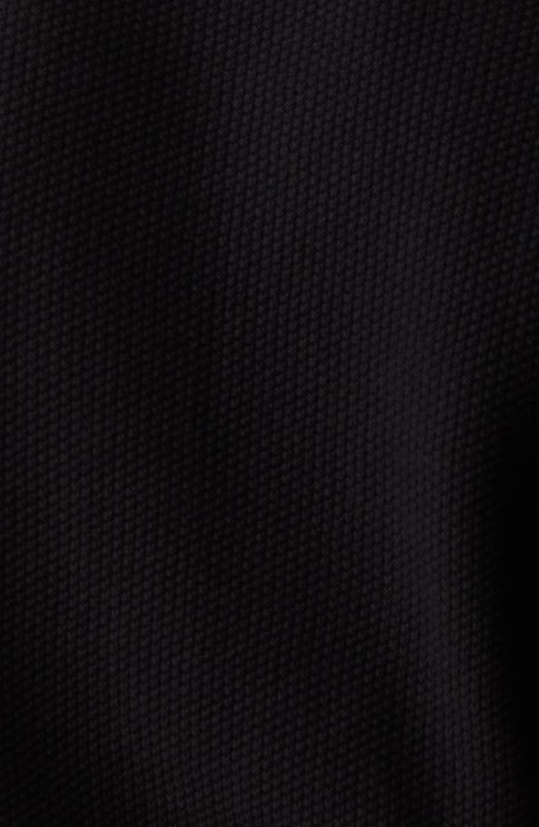 The Normal Brand Textured Cotton Blend Henley Sweater, Alternate, color, Black