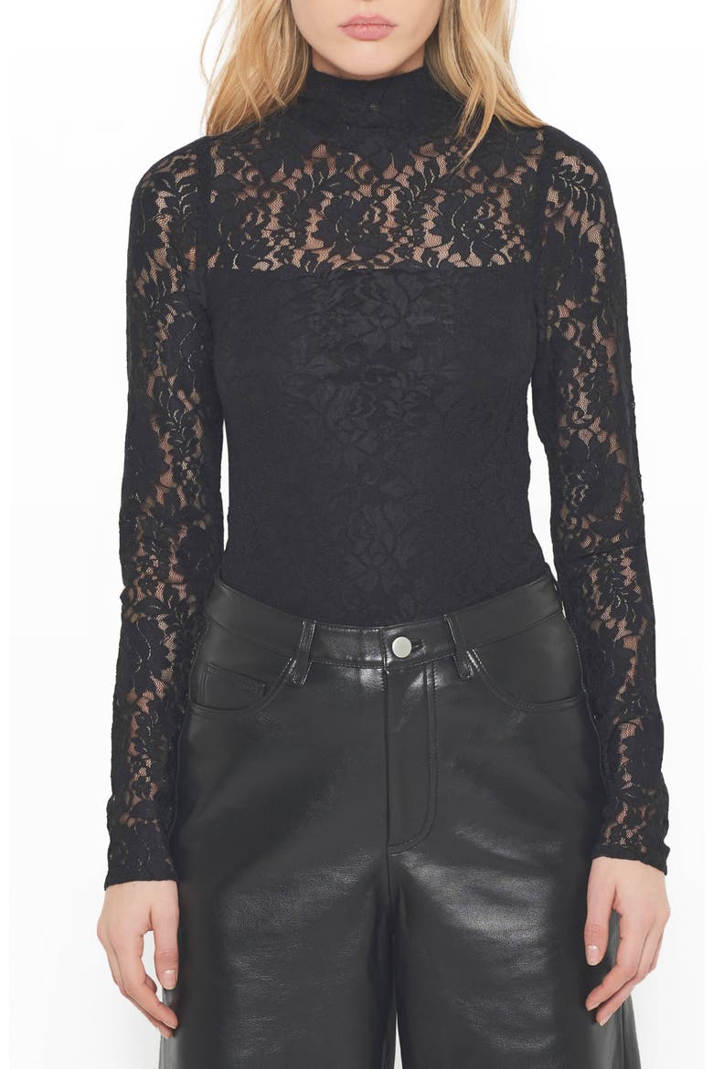 Dixie Turtleneck, Main, color, Black