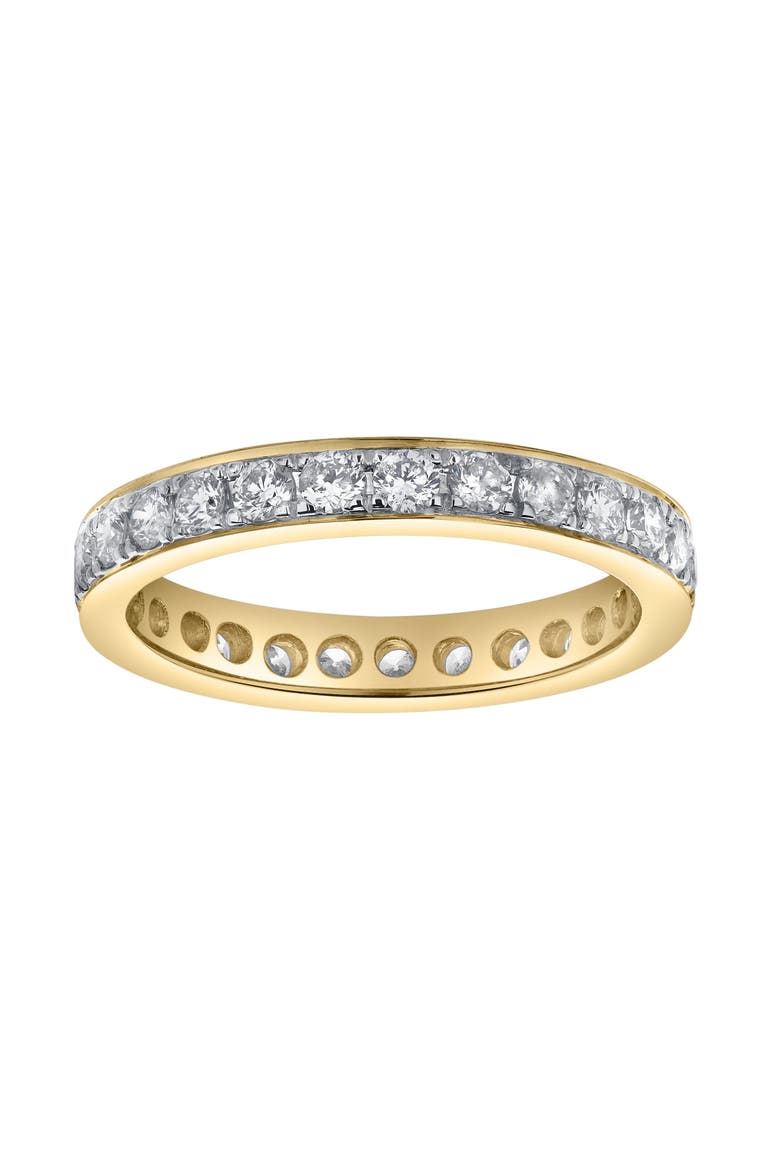 Lume 14K Gold Round Diamond Studded Band Ring - 0.97cts, Alternate, color, 14K Yellow Gold