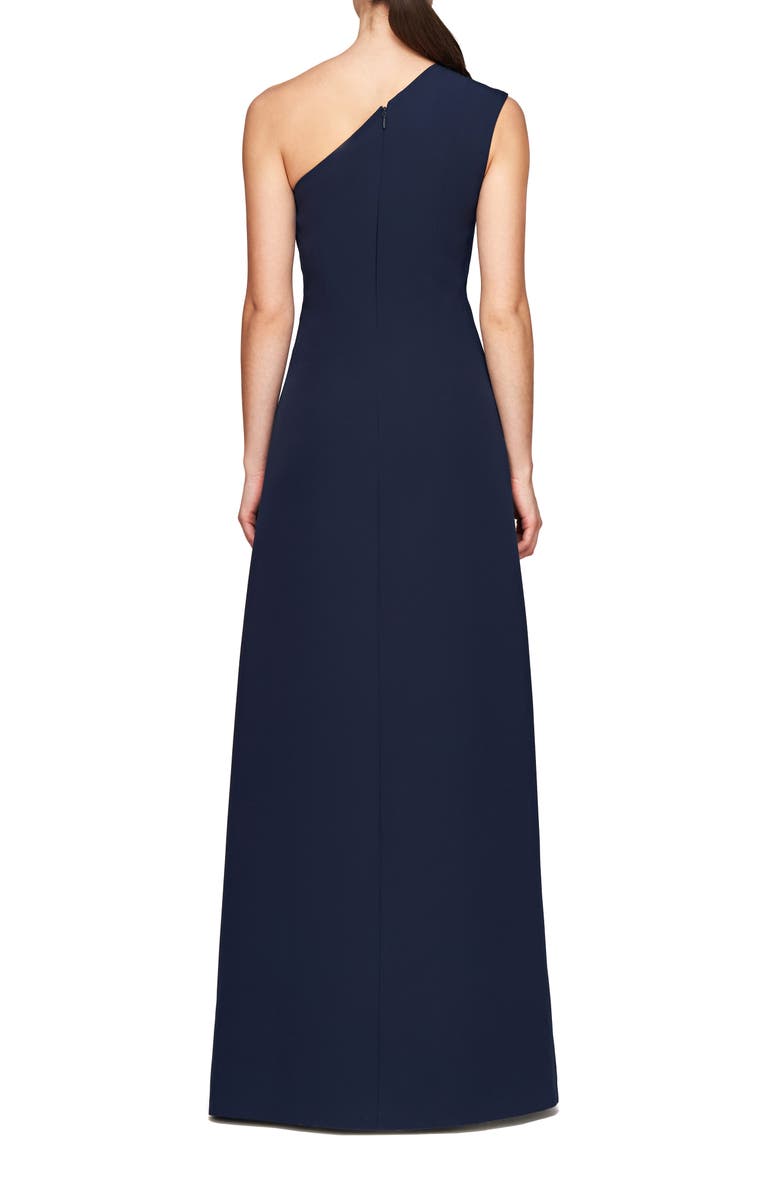 Kay Unger Nadine Floral Embroidered One-Shoulder Jumpsuit, Alternate, color,