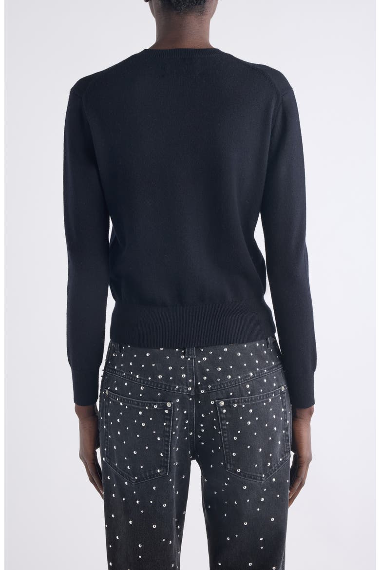 Mona Embroidered Cardigan, Alternate, color, BLACK