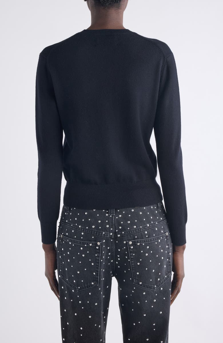 Isabel Marant Étoile Mona Embroidered Cardigan, Alternate, color, Black