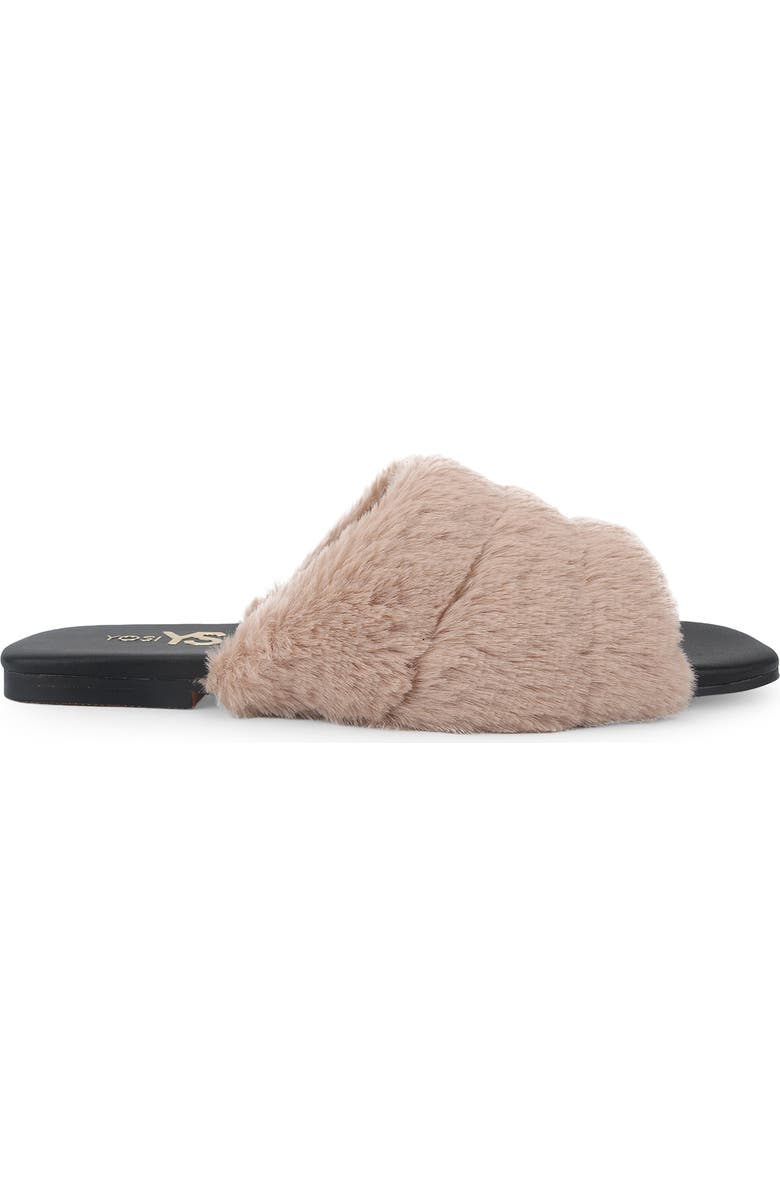 Yosi Samra Noro Faux Fur Slide Sandal, Alternate, color,