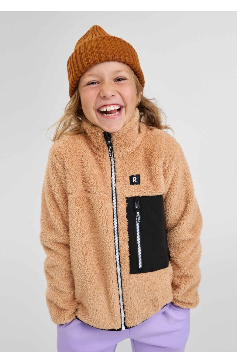 Reima Turilas Solid Fleece sweater, Alternate, color, Peanut Brown