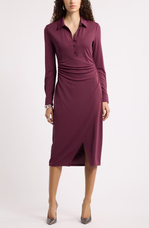 Polo Wrap Midi Dress