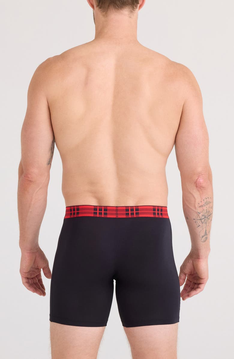SAXX Vibe Xtra Boxer Briefs, Alternate, color, Sweet Stripe Check Wb Black