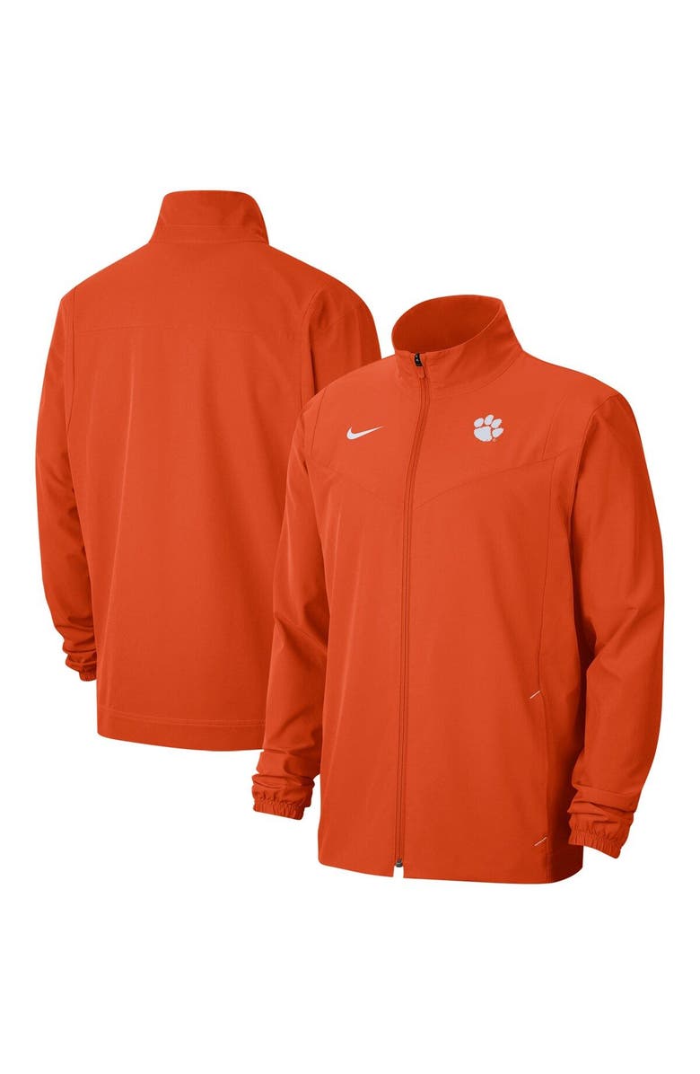 Nike Men's Nike Orange Clemson Tigers 2021 Sideline Full-Zip Jacket, Main, color, 