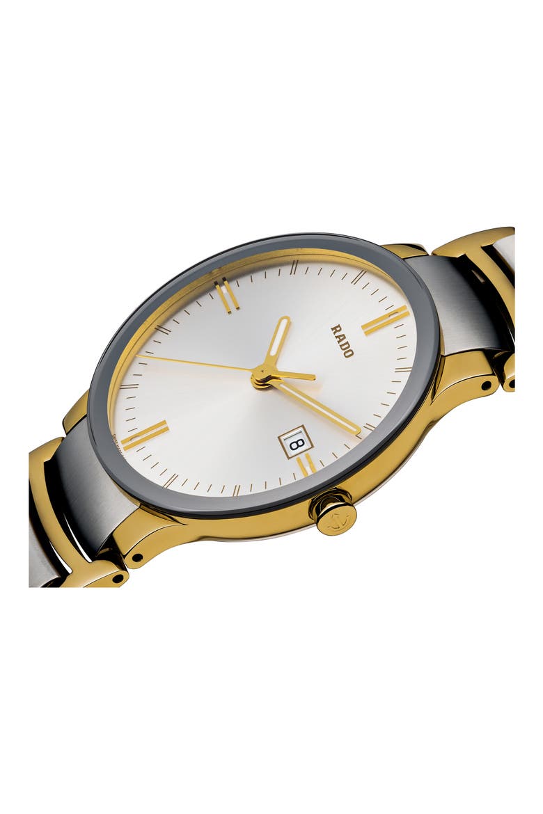 Centrix Bracelet Watch, 38mm, Alternate, color, SILVER/ GOLD