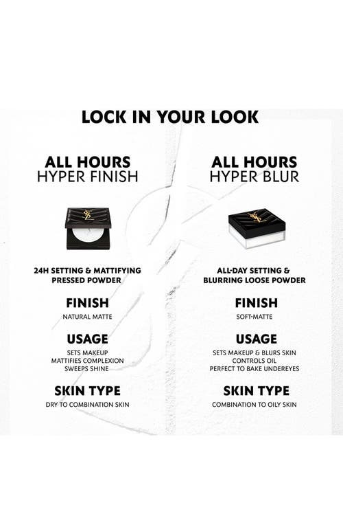 SAINT LAURENT YVES SAINT LAURENT ALL HOURS HYPER BLUR SOFT-FOCUS LOOSE POWDER 