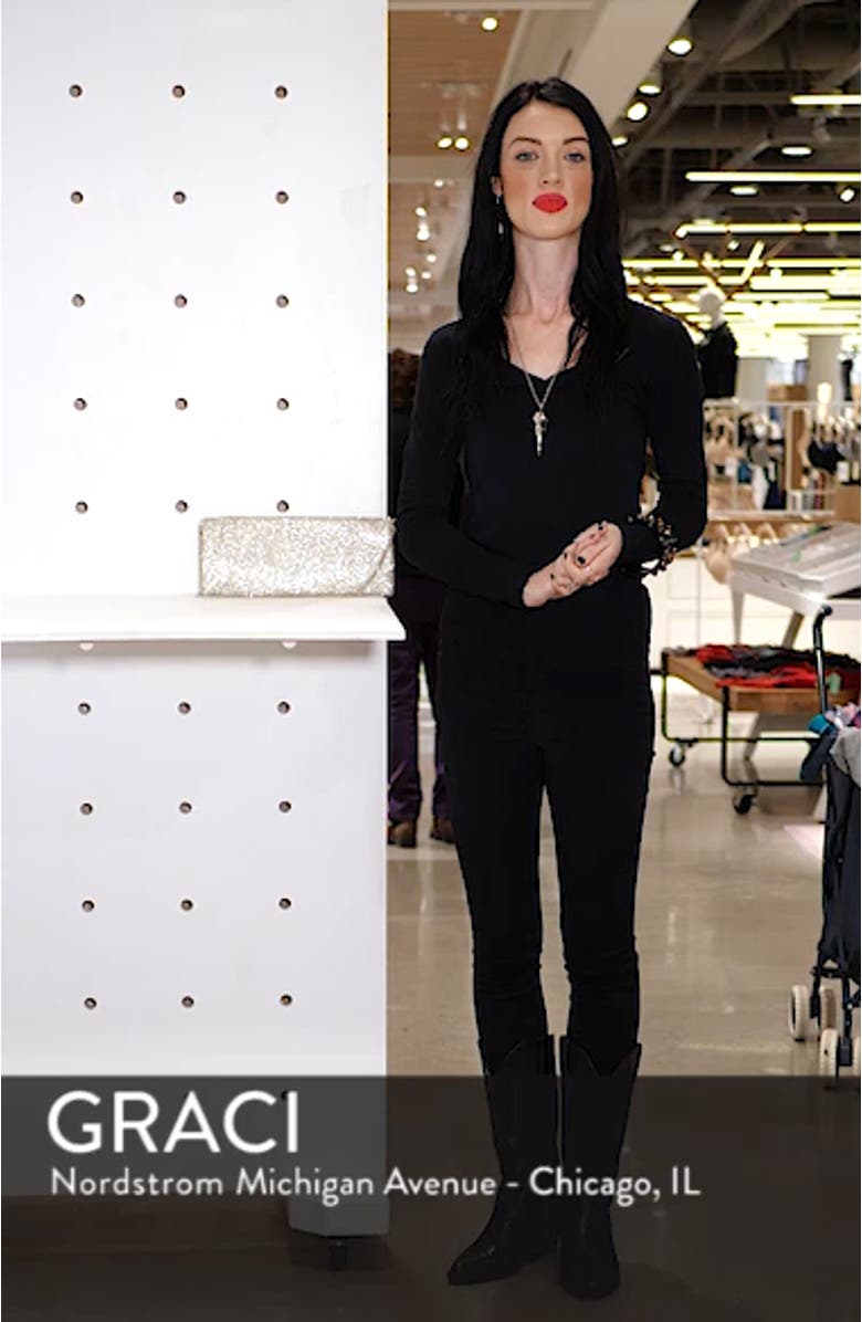 Crystal Mesh Foldover Clutch, sales video thumbnail