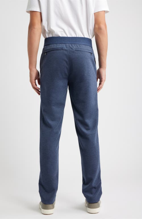 Bugatchi Soft Touch Pintuck Knit Pants In Blue