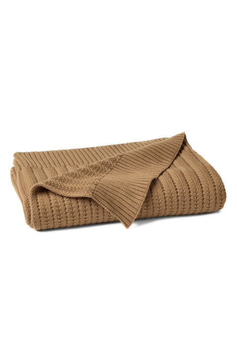 Casa Loma Organic Knit Throw Blanket