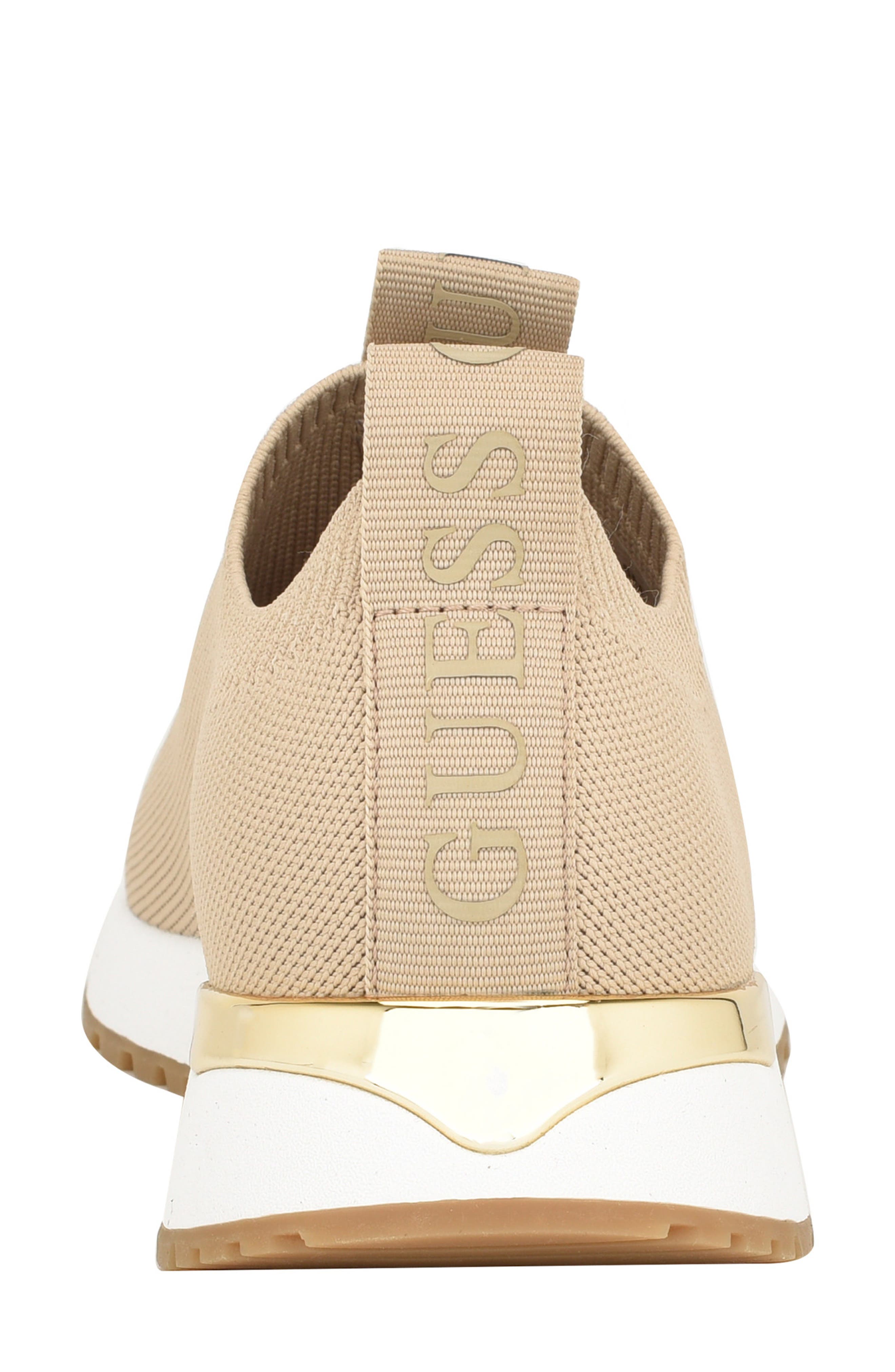 GUESS Knit Slip On Sneaker, Alternate, color, Light Natural