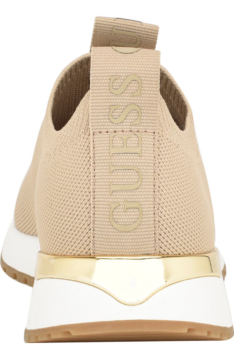 GUESS Knit Slip On Sneaker, Alternate, color, Light Natural