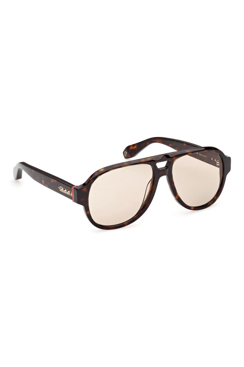 58mm Pilot Sunglasses, Alternate, color, DARK HAVANA / SAND
