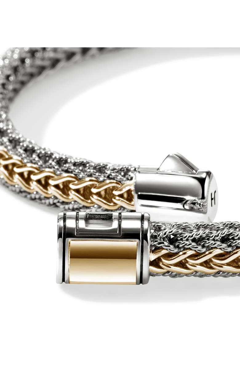 John Hardy Icon Reversible Bracelet, 6.5mm, Alternate, color, Silver And Gold