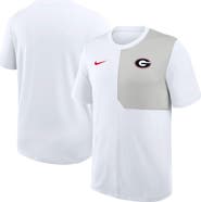 Nike Men's Nike White Georgia Bulldogs 2025 Sideline UV Performance Coach T-Shirt