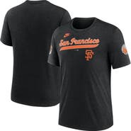 Nike Men's Nike Heather Black San Francisco Giants Cooperstown Collection Eras Tri-Blend T-Shirt