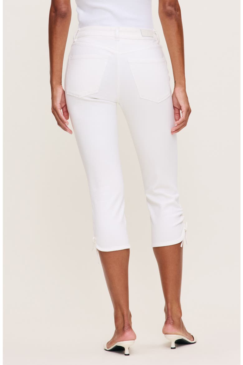 Bardot High Waist Instasculpt Capri Skinny Jeans, Alternate, color, WHITE DL AIRBRUSHED