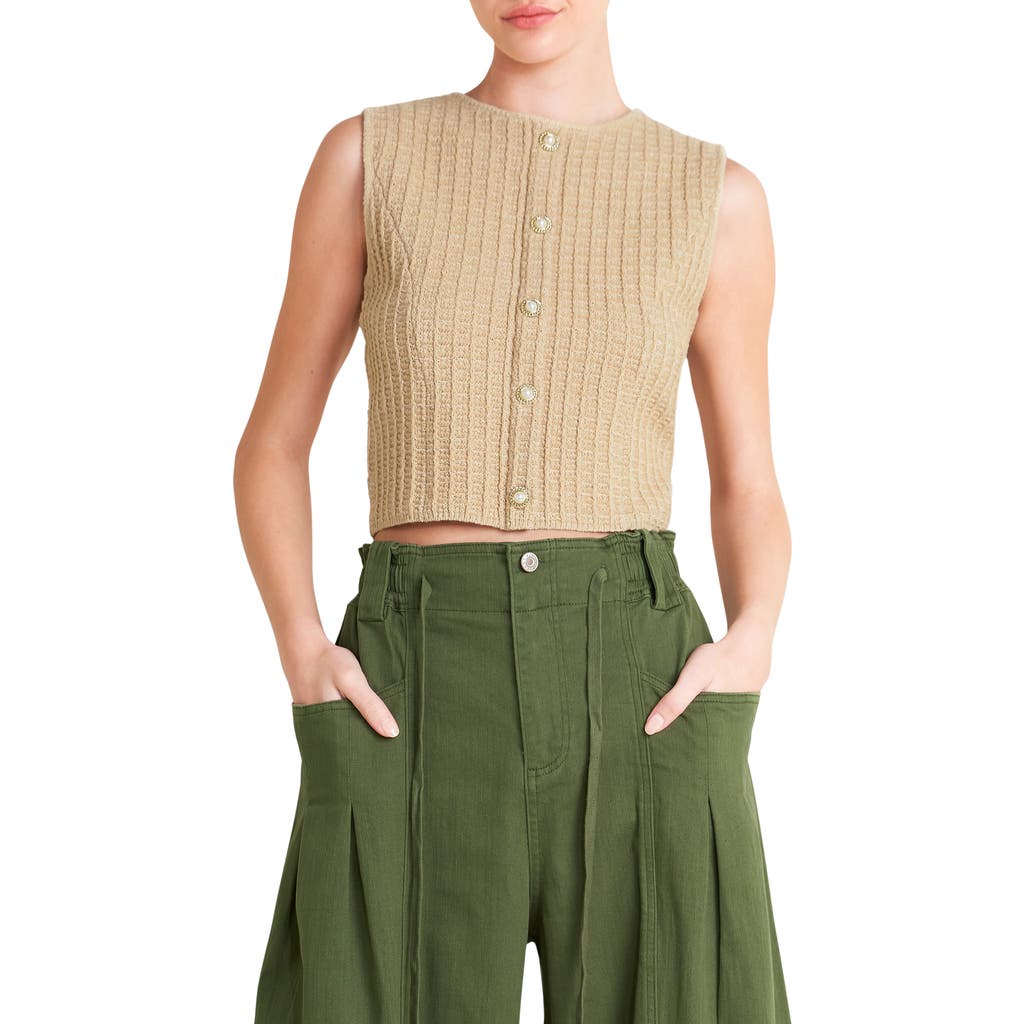 Freemarket Ribbed Knit Sweater Tank In Brown