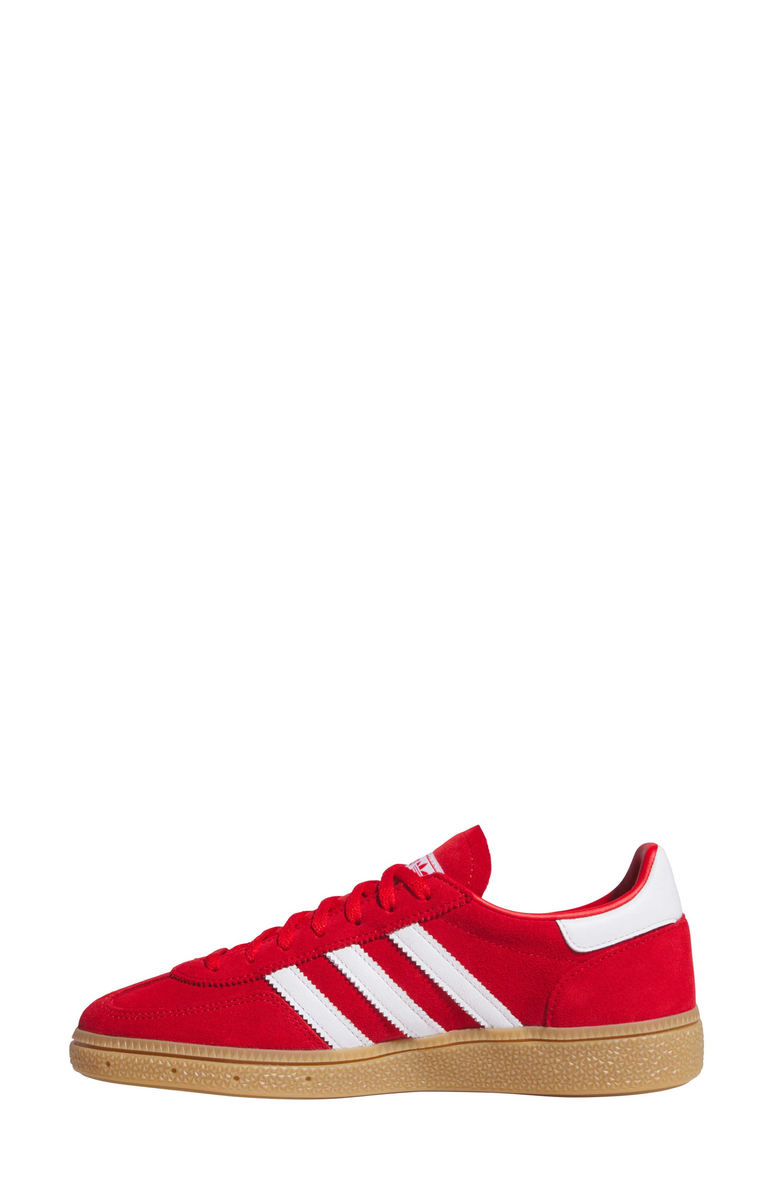 adidas Handball Spezial Sneaker, Alternate, color, Betsca/ Ftwwht/ Goldmt