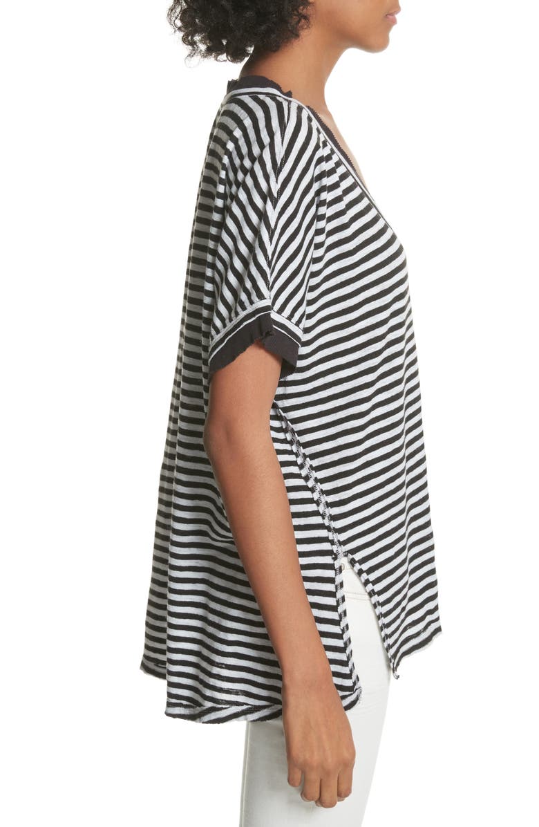 Free People Take Me Stripe Tee, Alternate, color,