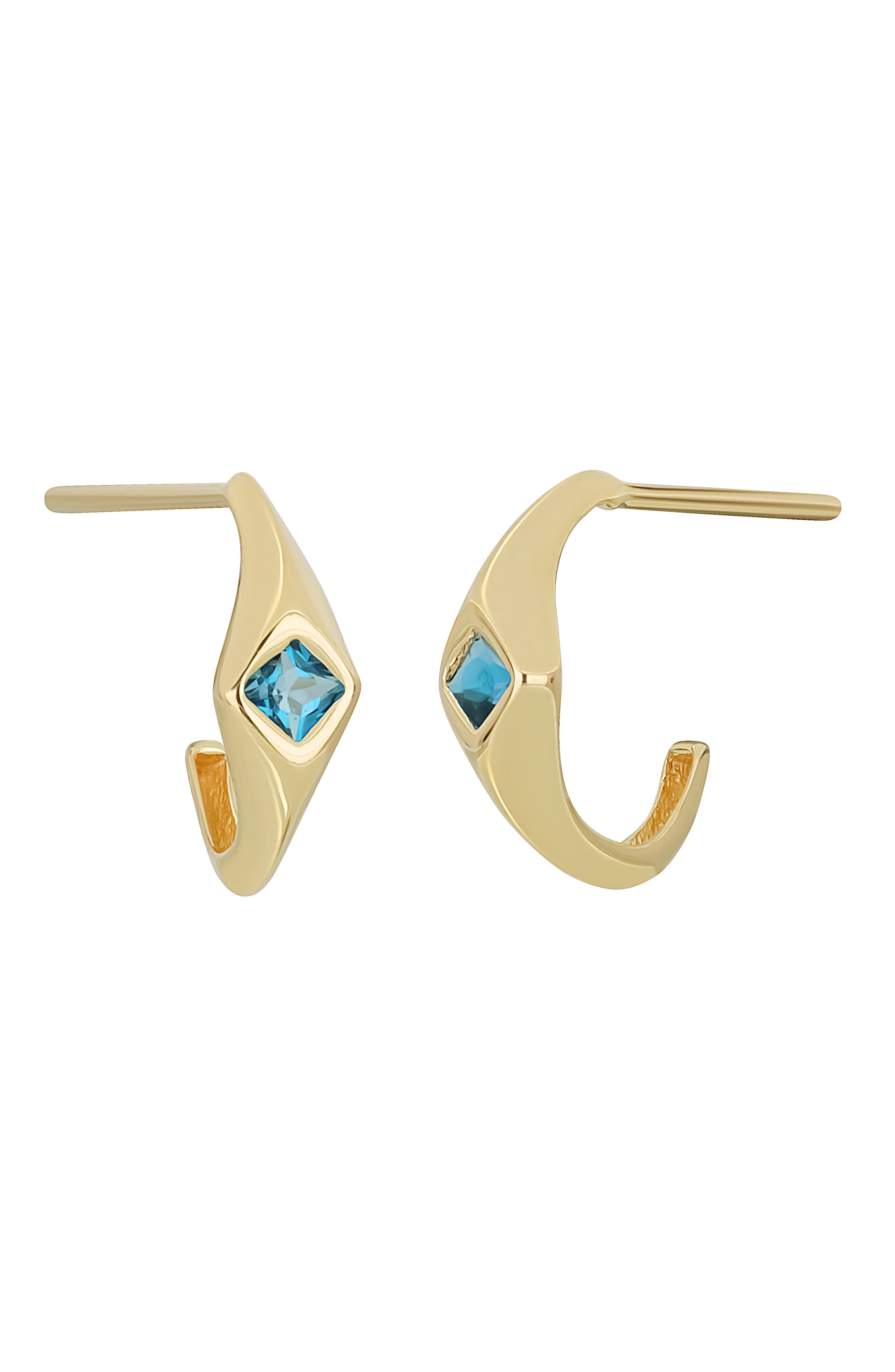 Bony Levy 14K Gold Half Hoop Earrings