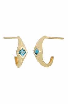 Bony Levy 14K Gold Half Hoop Earrings