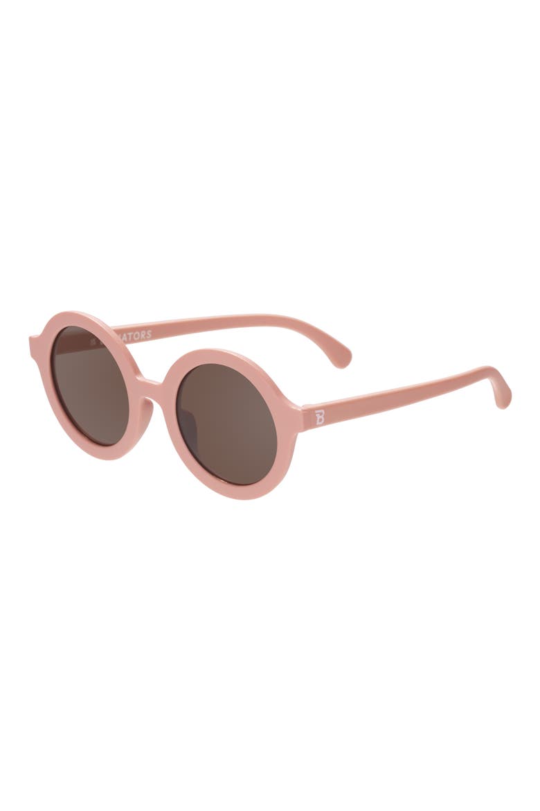 Kids' Tortoise Round Sunglasses, Alternate, color, PEACHY KEEN